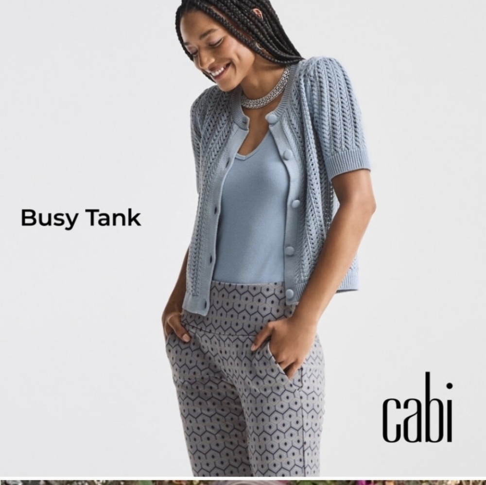 CAbi 6351 BUSY Tank Cornflower Blue